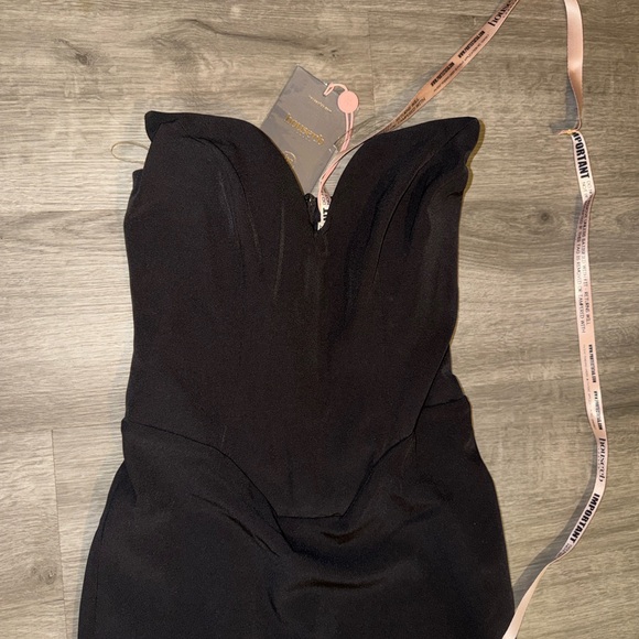 House of CB Sabine Black Crepe strapless corset dress - Picture 16 of 16